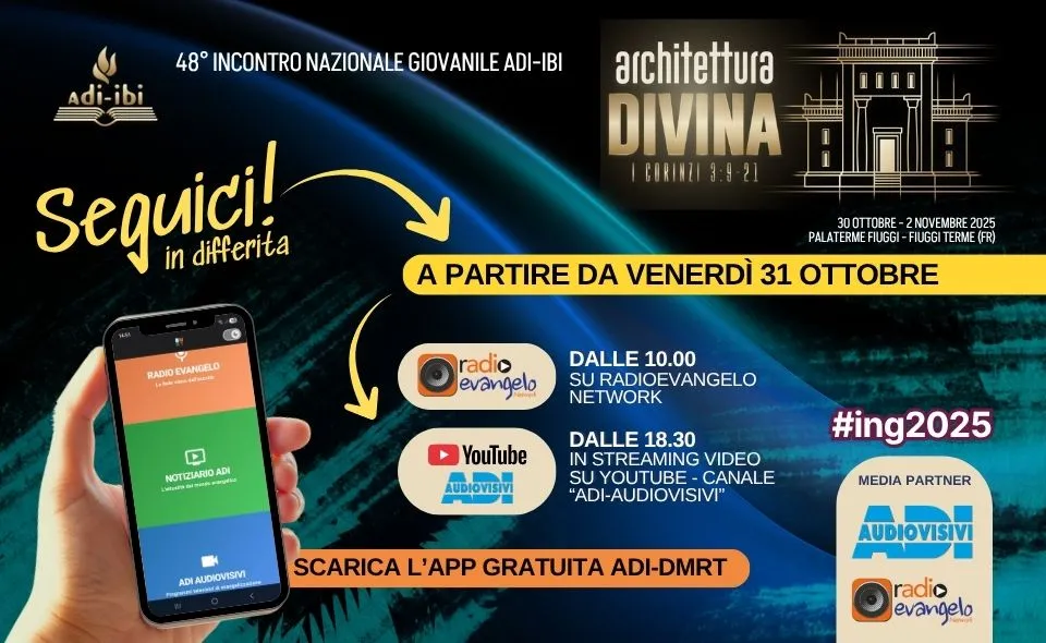 Segui con noi il 48° Incontro Nazionale Giovanile ADI-IBI