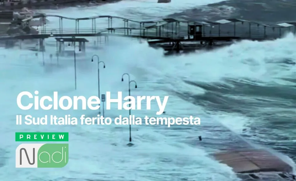 Ciclone Harry: il Sud Italia ferito dalla tempesta