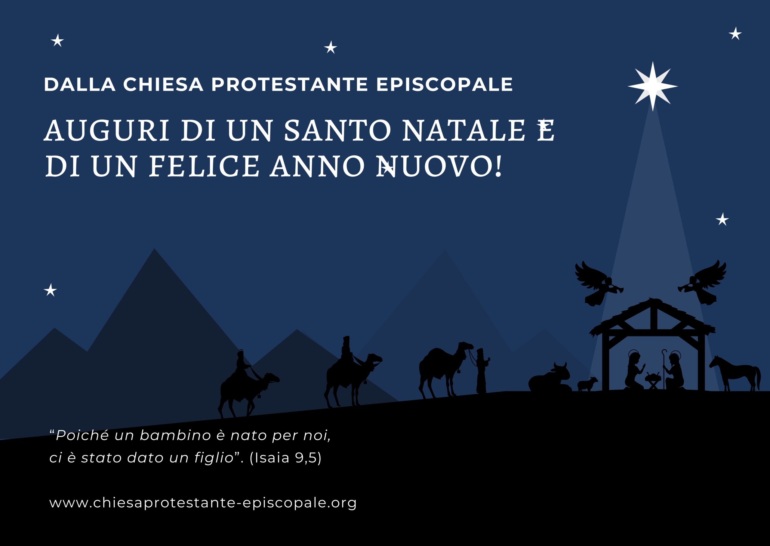Auguri di un Santo Natale e di un felice anno nuovo
