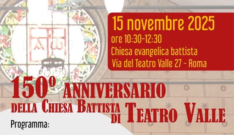La Chiesa di Roma-Teatro Valle celebra 150 anni di testimonianza